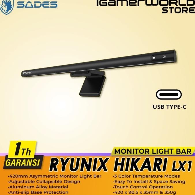 TERMURAH - Ryunix Hikari LX1  Monitor Lightbar Lampu Monitor