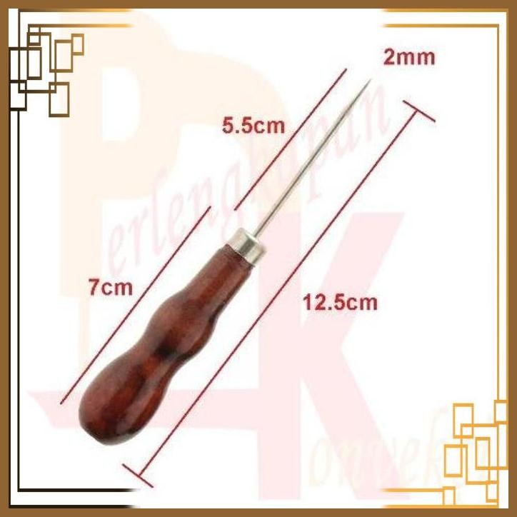 

[PGK] STITCHING REPAIR AWL ALAT TUSUK PEMBOLONG PUNCHING TUSUKAN 2MM KAYU