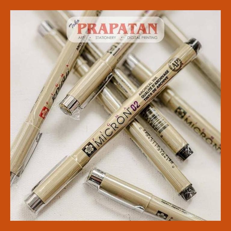 

[ PERALATAN LUKIS / GAMBAR ] SAKURA PIGMA MICRON PEN 0.1, 0.2, 0.3, 0.4, 0.5, 0.8 SIAP KIRIM