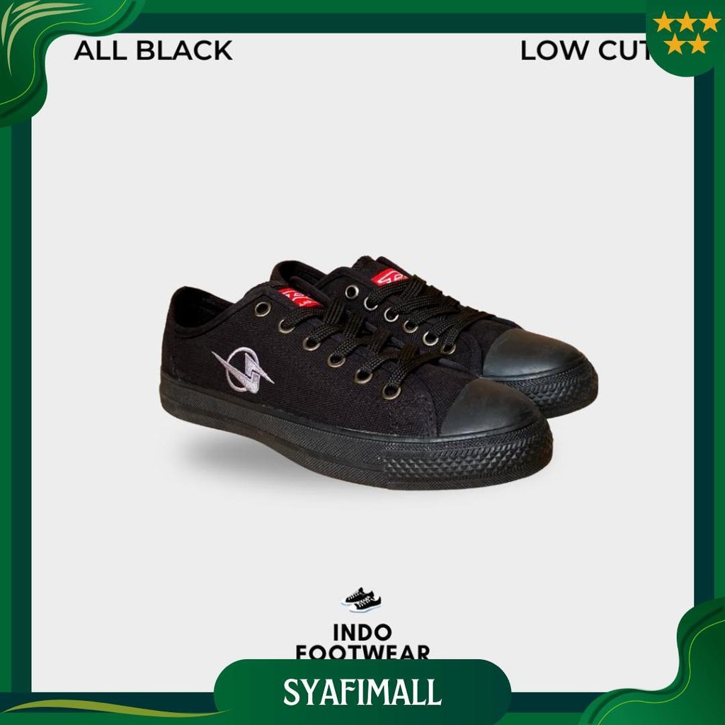 Sepatu Sekolah Dallas Campus Sd Smp Sma [ Tanpa Dus ] D50 Hitam Putih Ori