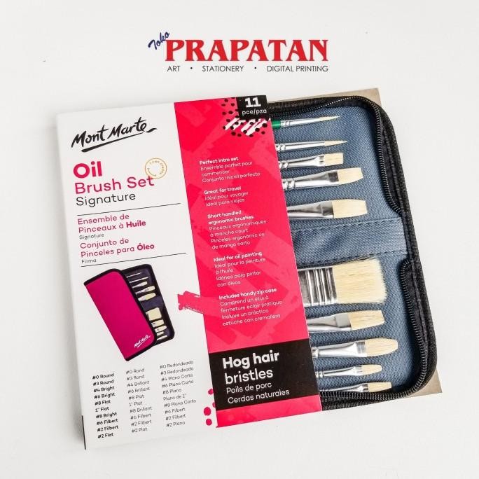 

Kuas Lukis Mont Marte Oil Bristle Brush Set 0031_V02 Original Dan Terpercaya