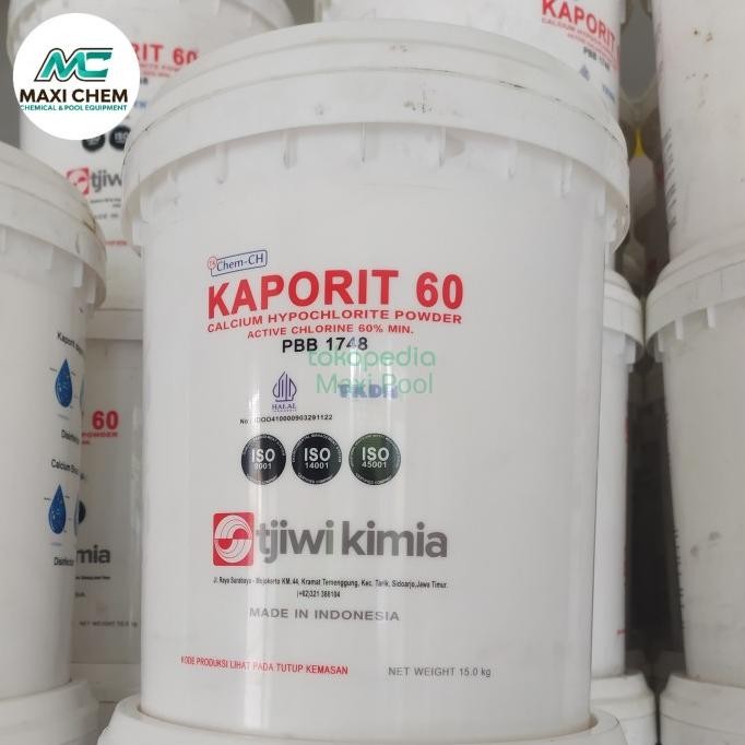 Kaporit Tjiwi 60% / Kaporit Bubuk 60% 15 Kg / Kaporit 60% / Kaporit