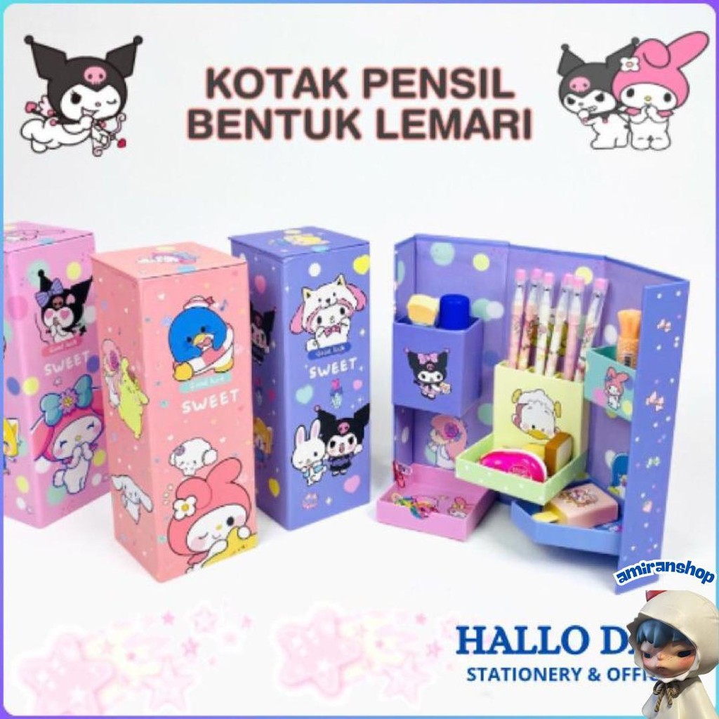

Hd Kotak Pensil Karton Rak Berdiri Tingkat/Pencil Case/Pencil Box Promo