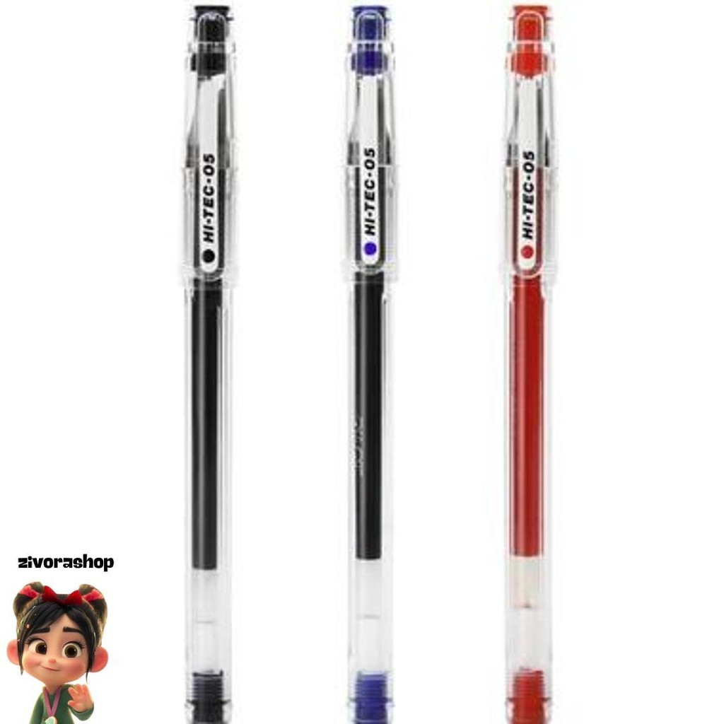 

Pen Hitec 0.5Mm Hitam/ Biru [Per 1 Pulpen] Murah