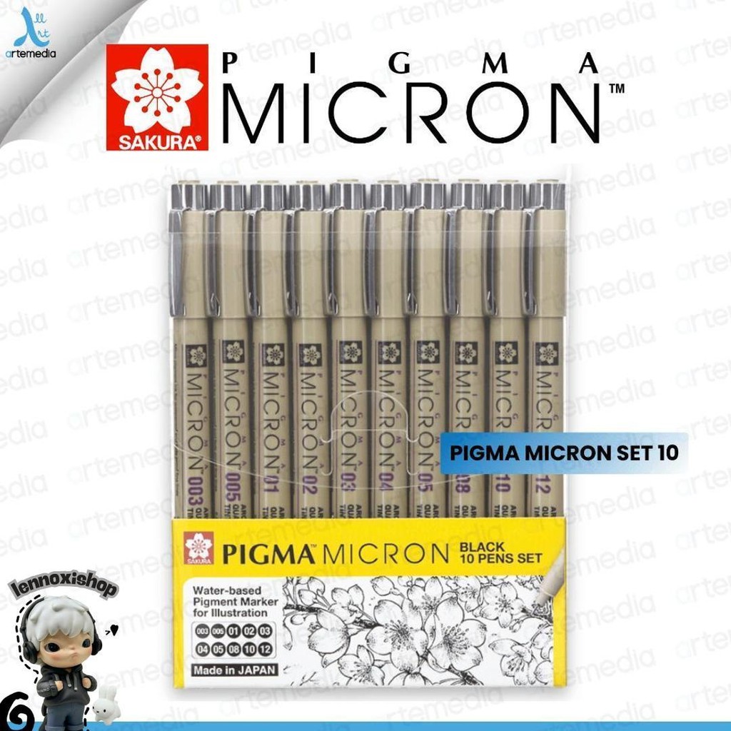 

Sakura Pigma Micron Drawing Pen Set 10 Fine Liner Murah