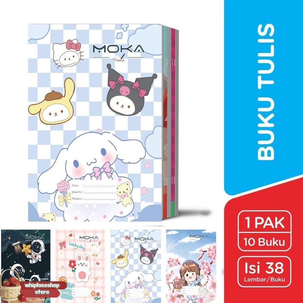 

Terfavorit 1 Pack Isi 10Pcs Buku Tulis Sekolah A5 Isi 38 Lembar Motif Kartun Lucu For Boys And Girls Murah