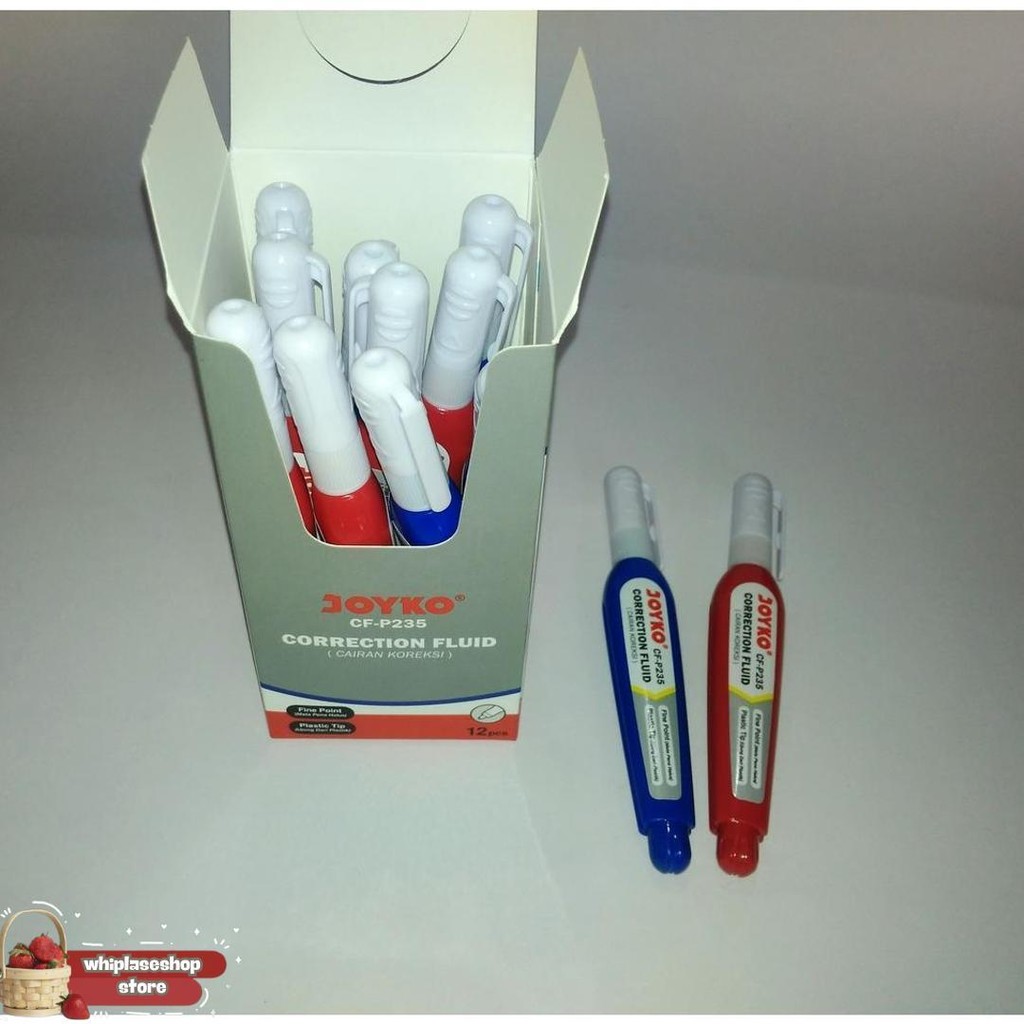 

1 Lusin Correction Fluid / Tip Ex Cair Joyko Cf-P235 (12 Pcs) Promo