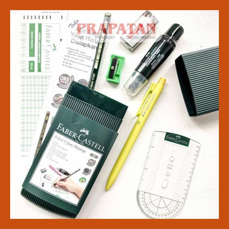 

[ PERALATAN LUKIS / GAMBAR ] FABER CASTELL PAKET UJIAN MANTAP PENSIL 2B GOOD QUALITY