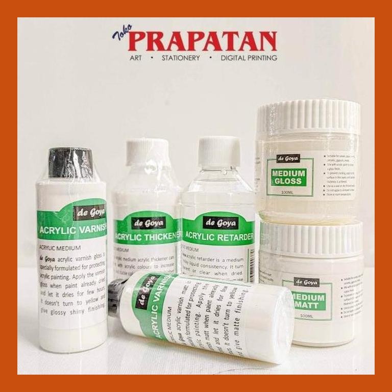 

[ PERALATAN LUKIS / GAMBAR ] DE GOYA ACRYLIC MEDIUM | VARNISH COD