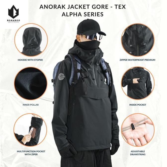 Pelvoux Bennevis Goretex Pro Shell 3L Rain Jaket gunung waterproof