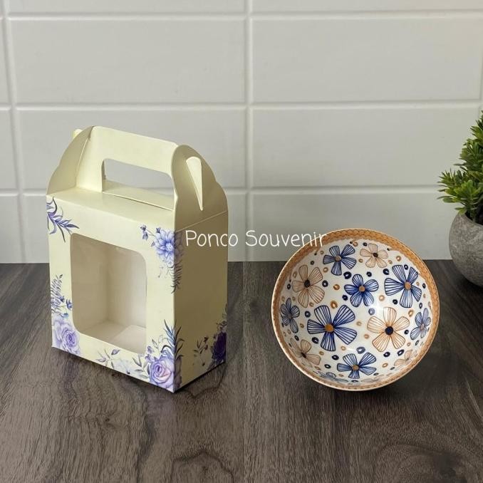 

25 Pcs Box Tenteng Kemasan Mangkok Kerak Korea 11,5 x 6 x 11,5 Cm
