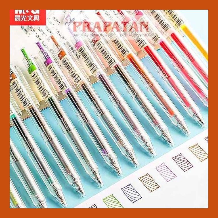 

[ PERALATAN LUKIS / GAMBAR ] M&G RETRACTABLE GEL PEN 0.5MM AGPH5603 | PENA JEL | PULPEN COD