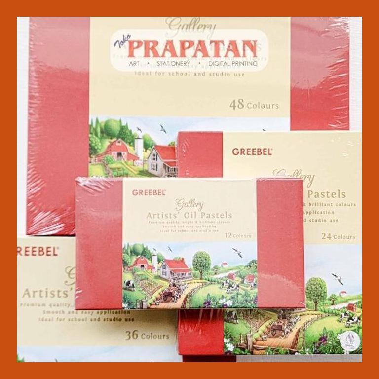 

[ PERALATAN LUKIS / GAMBAR ] CRAYON GREEBEL ARTIST OIL PASTEL 24 WARNA COD