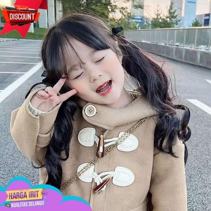 Trending Set Isi 2 Wig Ponytail Anak Premium, Hair Clip Wig Extension Korean Style