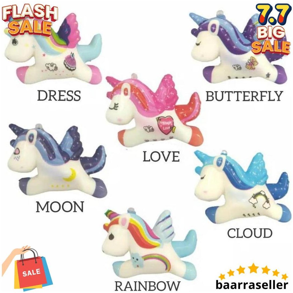Mainan Squishy Kuda Unicorn Lucu Slow Rising Wangi Termurah Banget