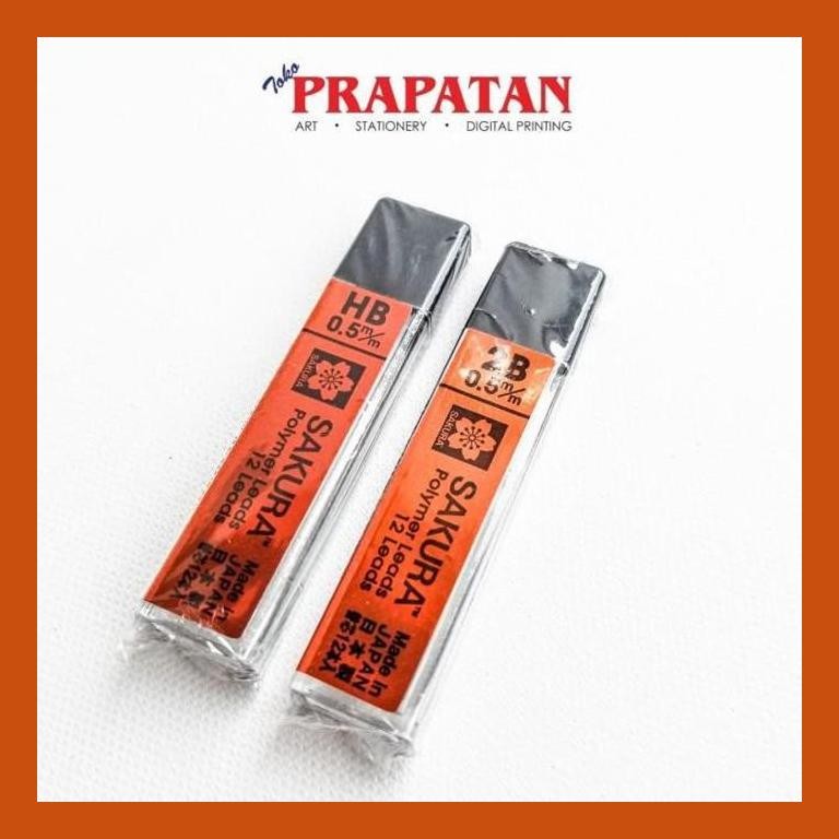 

[ PERALATAN LUKIS / GAMBAR ] SAKURA POLYMER LEADS 0.5MM HB/2B SIAP KIRIM