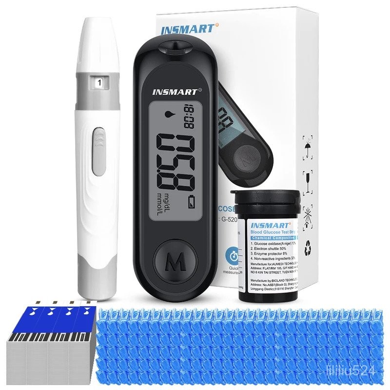 Kit Pengujian Glukosa Darah MART Meter Glukosa Diabetes 50 Strip Tes Glukosa Darah Kit Glukometer Mo