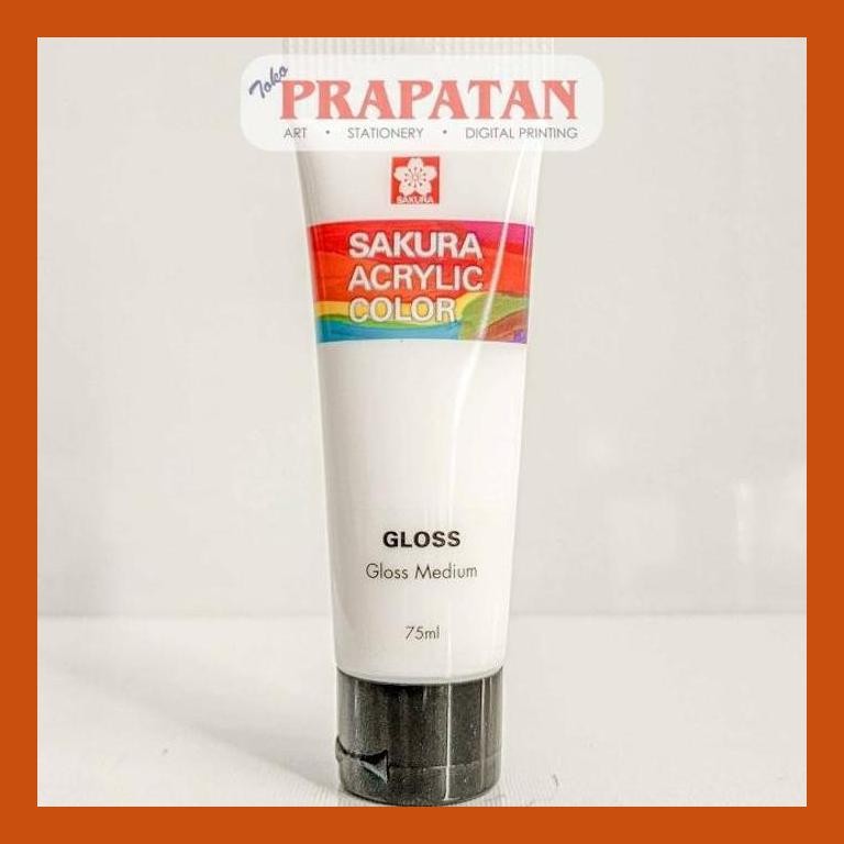 

[ PERALATAN LUKIS / GAMBAR ] SAKURA ACRYLIC GLOSS MEDIUM 75ML | MEDIUM CAT AKRILIK COD
