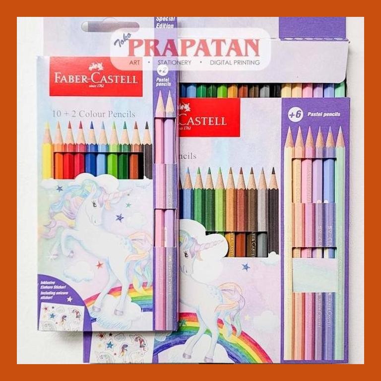 

[ PERALATAN LUKIS / GAMBAR ] PENSIL WARNA FABER CASTELL SPECIAL EDITION UNICORN PASTEL | COLOR PENCIL COD