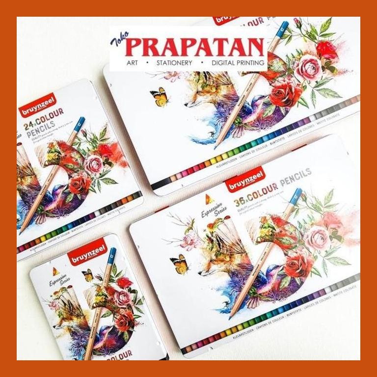 

[ PERALATAN LUKIS / GAMBAR ] BRUYNZEEL COLOR PENCIL EXPRESSION SERIES | PENSIL WARNA GOOD QUALITY