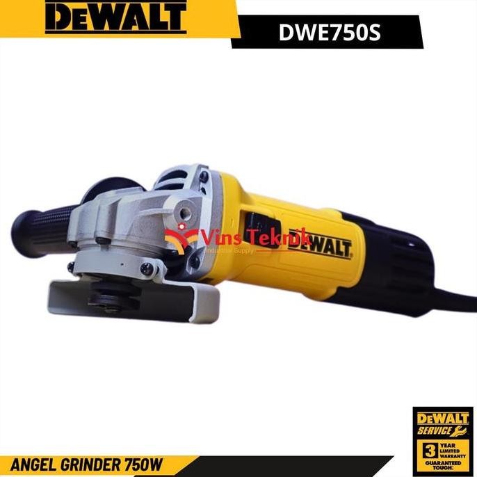 Angle Grinder 4" Gerinda Tangan Listrik 750Watt Dewalt Dwe750S Dwe 750 S Original Dan Terpercaya