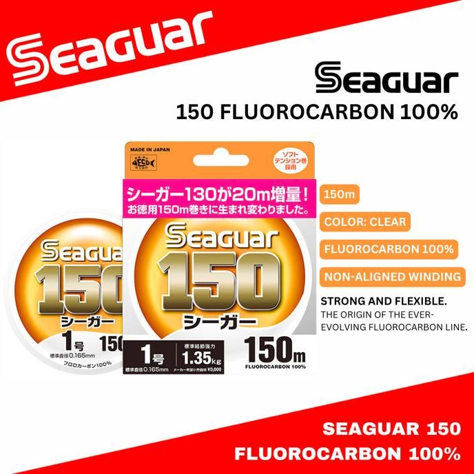 Seaguar 150 Fluorocarbon Leader Line 150M