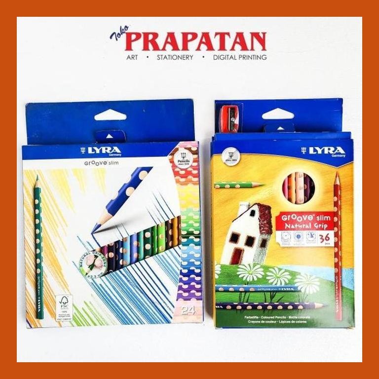 

[ PERALATAN LUKIS / GAMBAR ] PENSIL WARNA LYRA GROOVE SLIM COLOR PENCIL PACKING AMAN