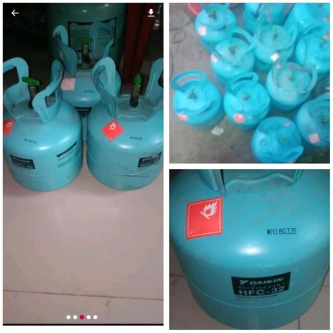 Freon Ac R32 Sudah R32 Isi 1 Kg Tabung Kecil Bekas Daikin Original Dan Terpercaya