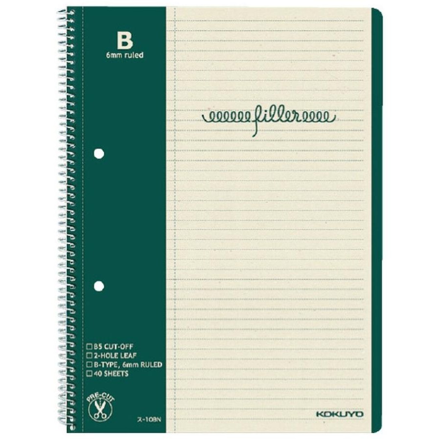 

Notebook Kokuyo S-10BN B5 6mm Horizontal rule (with margin rule)