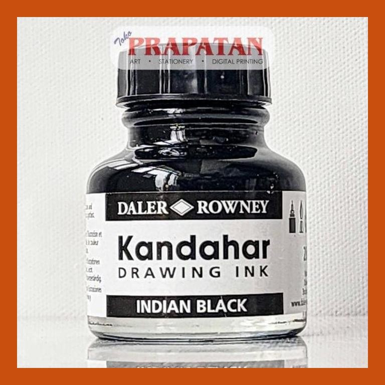 

[ PERALATAN LUKIS / GAMBAR ] TINTA DALER ROWNEY KANDAHAR INDIAN BLACK INK 28ML | TINTA CHINA | DRAWING INK | TINTA KALIGRAFI SIAP KIRIM