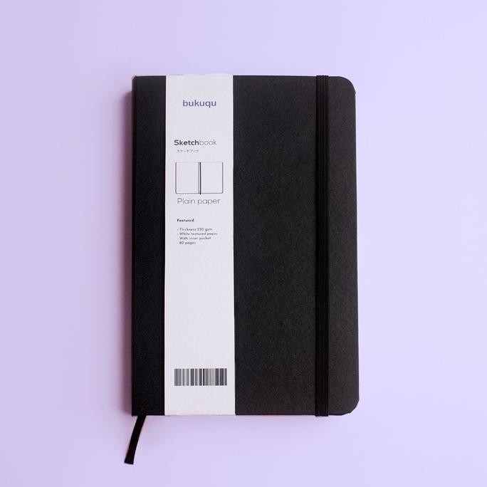 

Bukuqu Sketchbook A5 230 gsm Portrait - Watercolor Paper Hardcover - Notebook gambar/ Lukis/ Cat Air