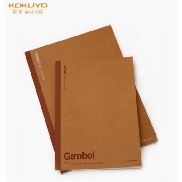 

KOKUYO Gambol Lined Kraft Paper Note book A5 - WCN-G5601C