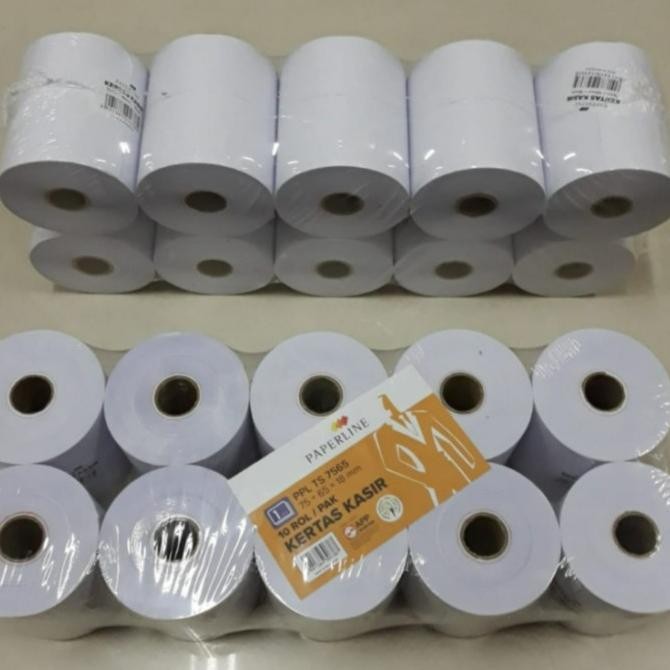 

PAPERLINE KERTAS KASIR / TELLSTRUK 75X65X18 MM 1 PLY / pak