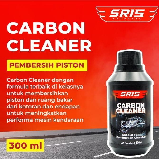 SR15 CARBON CLEANER 300ML Terbaik Pembersih Ruang Bakar Mobil Motor H24ID