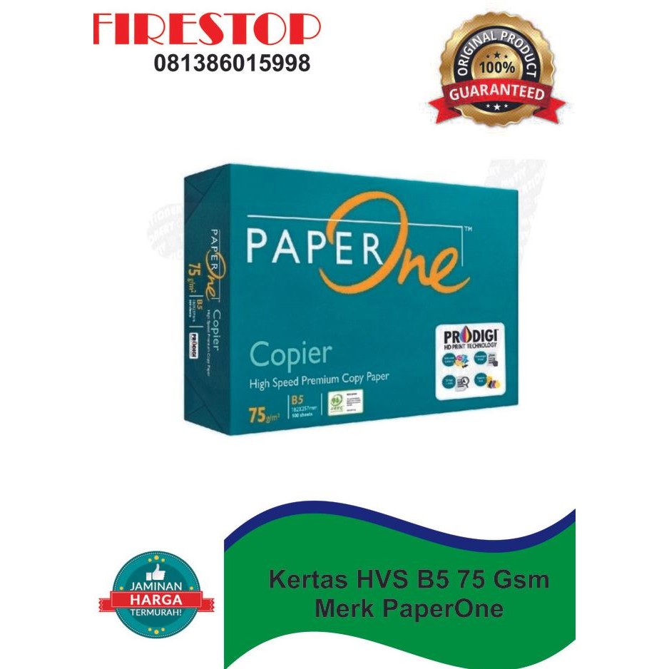 

Kertas HVS B5 75gsm PaperOne