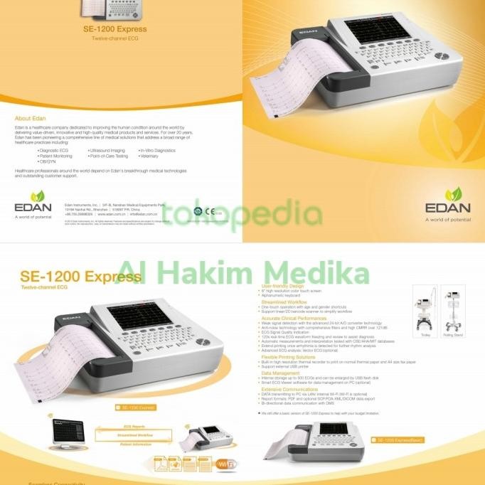 ecg 12channel se1200 edan