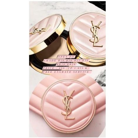 NEW YSL Touch Eclat Glow-Pact Cushion Case Pink