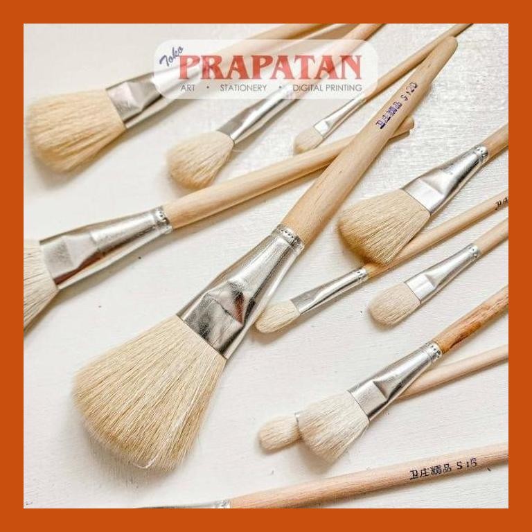 

[ PERALATAN LUKIS / GAMBAR ] KUAS LUKIS MOP WEI ZHUANG / WEI ZHUANG MOP PAINT BRUSH PACKING AMAN