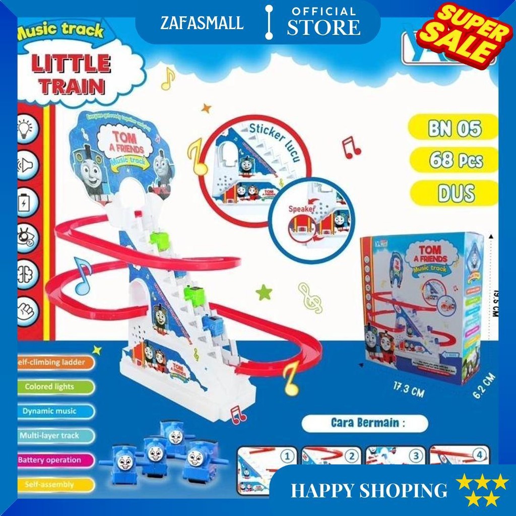 Mainan Track Slide Tangga Lintasan  / Mainan Kereta Magnetic Track Thomas  / Mainan Track Tangga Beb