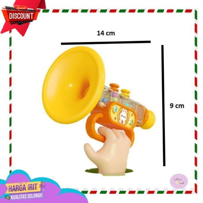 PROMO MAINAN TEROMPET ANAK LUCU/ MAINAN TEROMPET TIUP BERSUARA/ MAINAN TEROMPET DENGAN KERINCING REA