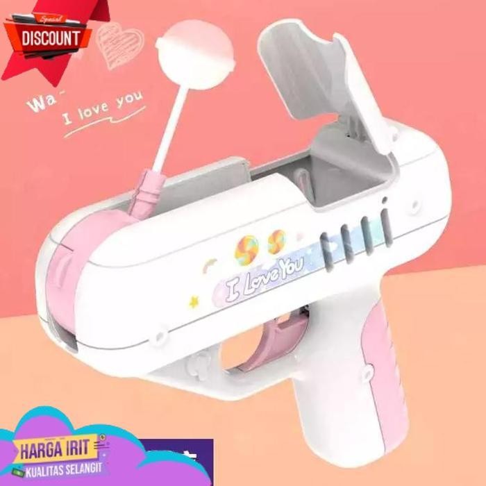 TODAY MAINAN ANAK CANDY GUN / MAINAN ANAK PERMEN GUN /  CANDY GUN / LOLIPOP GUN / MAINAN PIST0L PERM