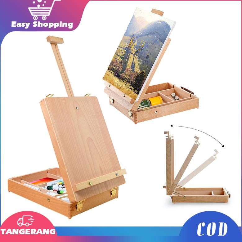 

jg-56 Table Easel Portabel Drawing Sketching Board Dudukan Kanvas Artist Table Top Papan Gambar Hemat
