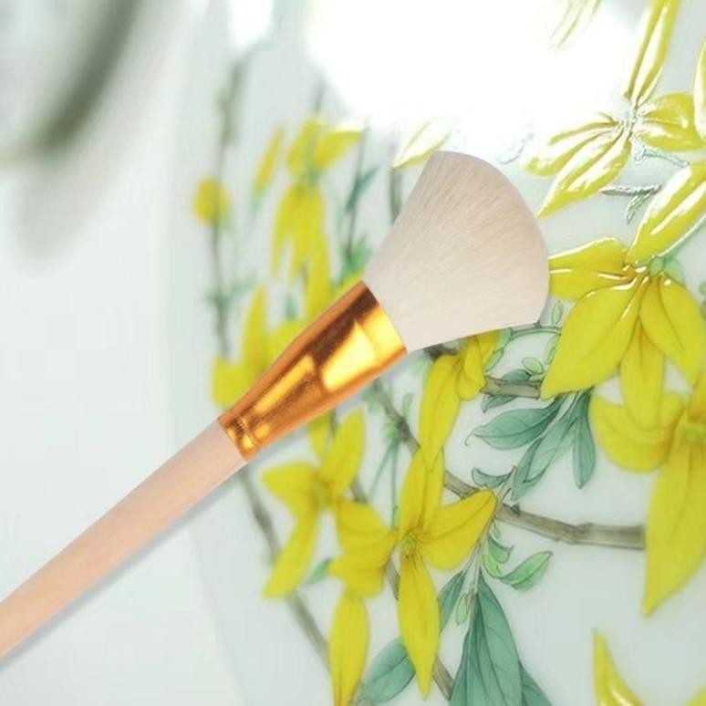 

uy-23 12pcs Kuas Bulu Domba / Kuas Kayu Kue / Kuas Kue Kering / Pastry Brush / Kuas Olesan Mentega Berkualitas