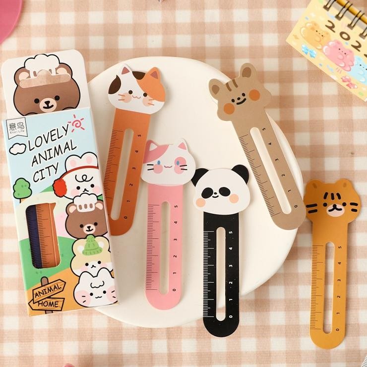 

30Pc Pembata Buu Animal Cro Cute Animal Ruler Boomar Ggari Nda Buu Label Gift Japanee And Orean Literary Equiite Tudent Tationery With Boo