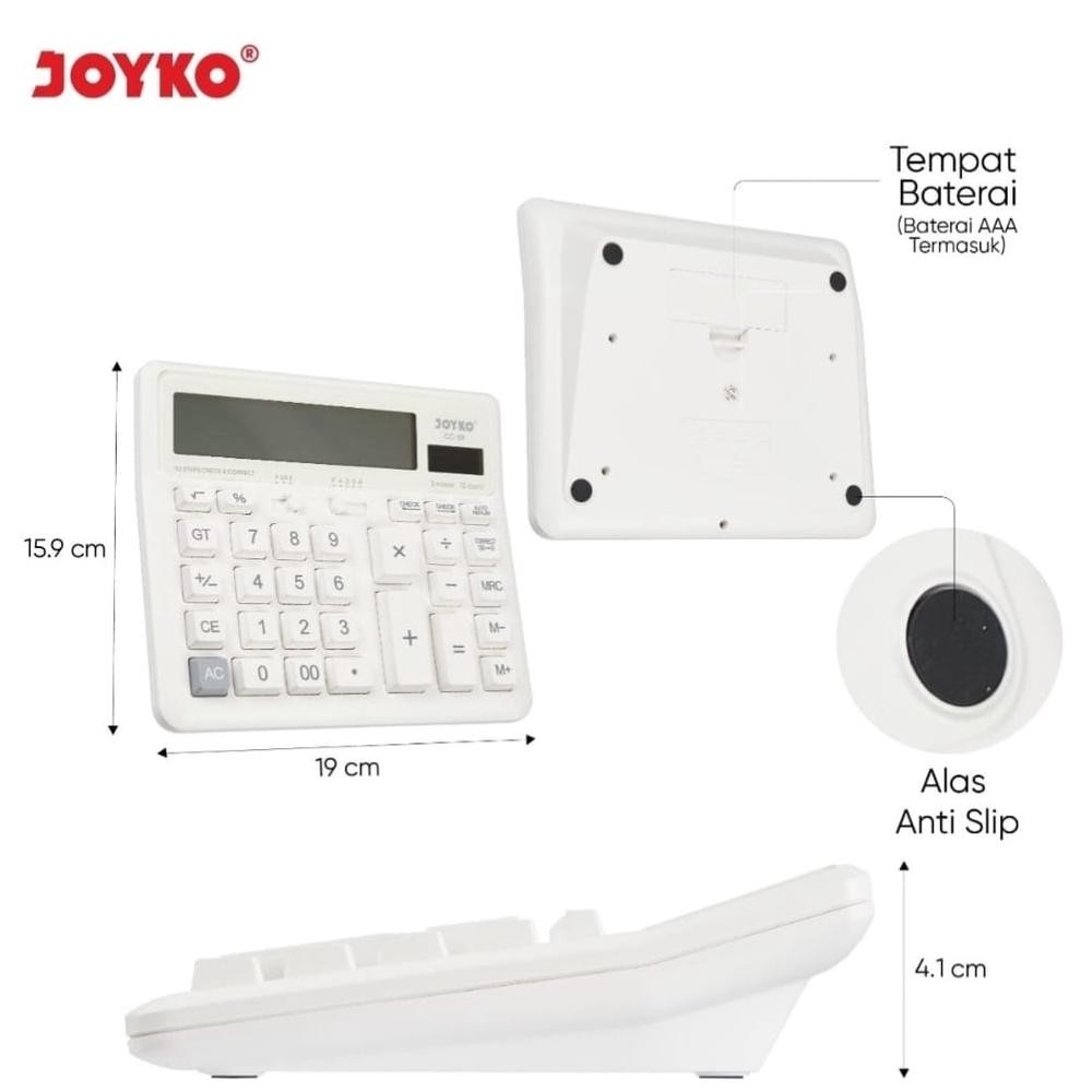 

fgs-3 Kalkulator ORI JOYKO CC 59 / Calculator Check Correct CC59 12 Digit Besar Berkualitas