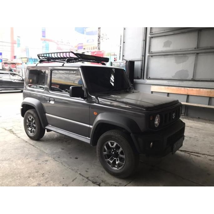 Paket Roof Rack Buzz Dan Cross Bar Jepit Body Khusus Jeep Jimny Katana Original Dan Terpercaya