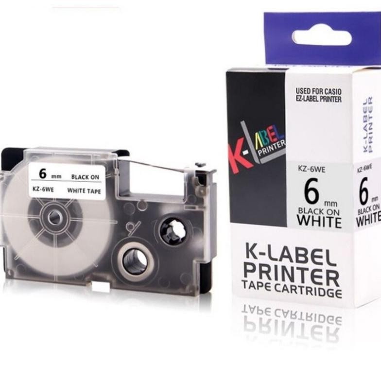 

asd-86 K Label Printer EZ Label 6 MM Compatible Casio Refill Tape Cartridge Hemat