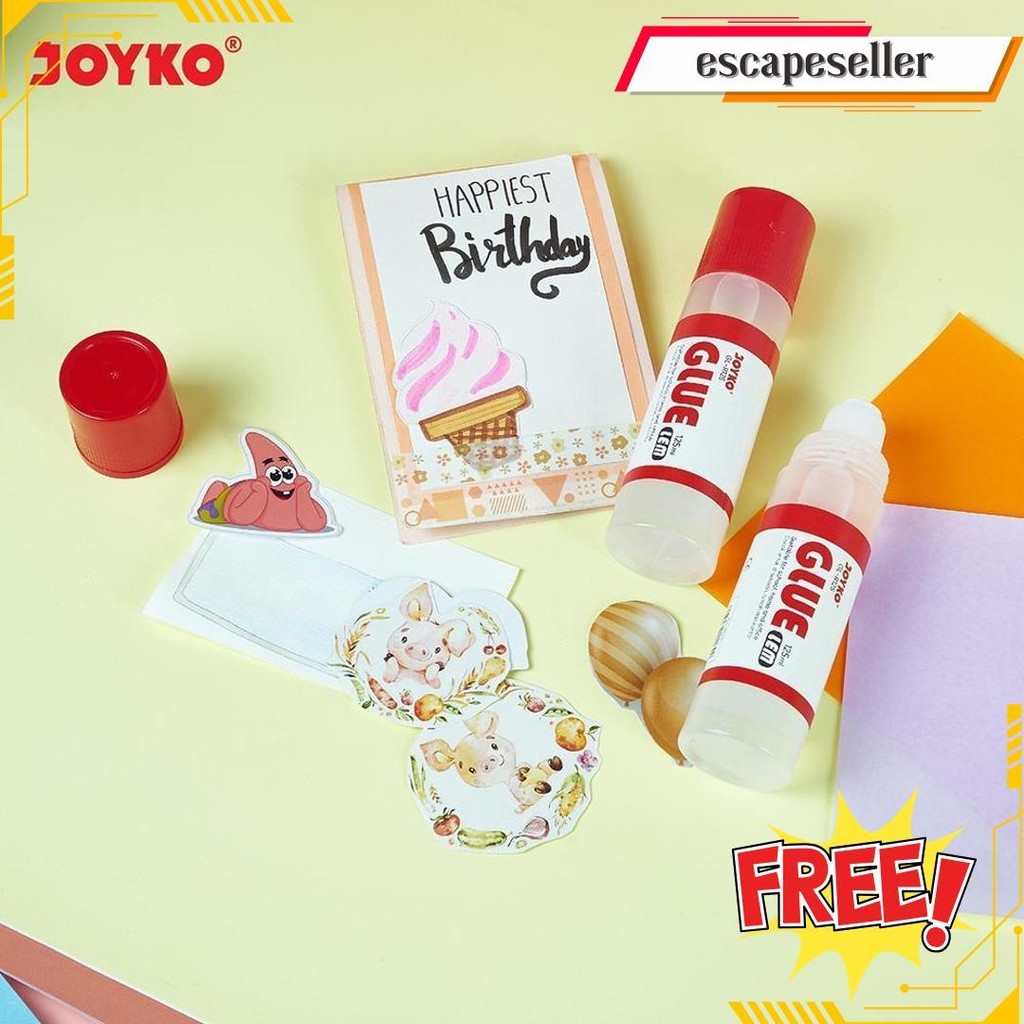 

Liquid Glue Lem Kertas Cair Joyko Gl-R35 ~ R125 Terlaris