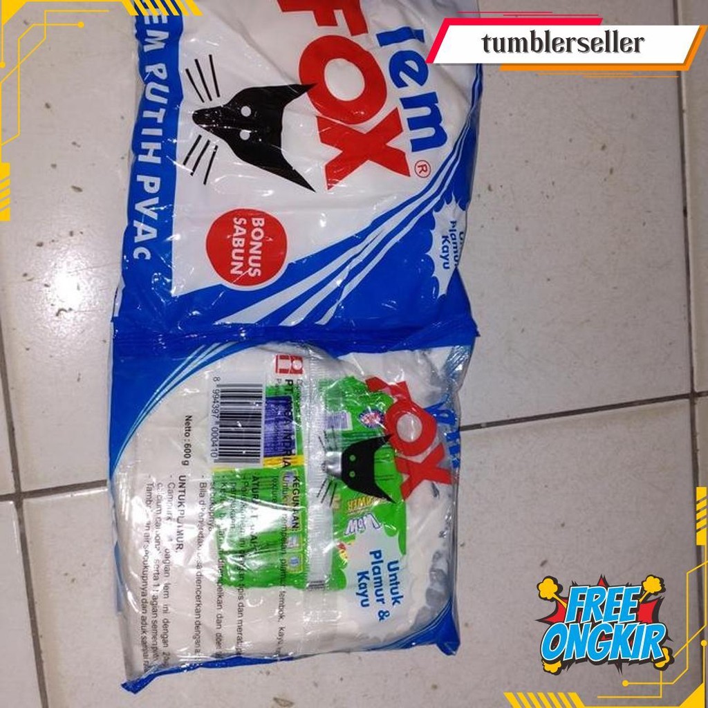 

Lem Fox Pvac Putih 600 Gram / Lem Slime / Lem Kertas /Lem Kayu Terlaris