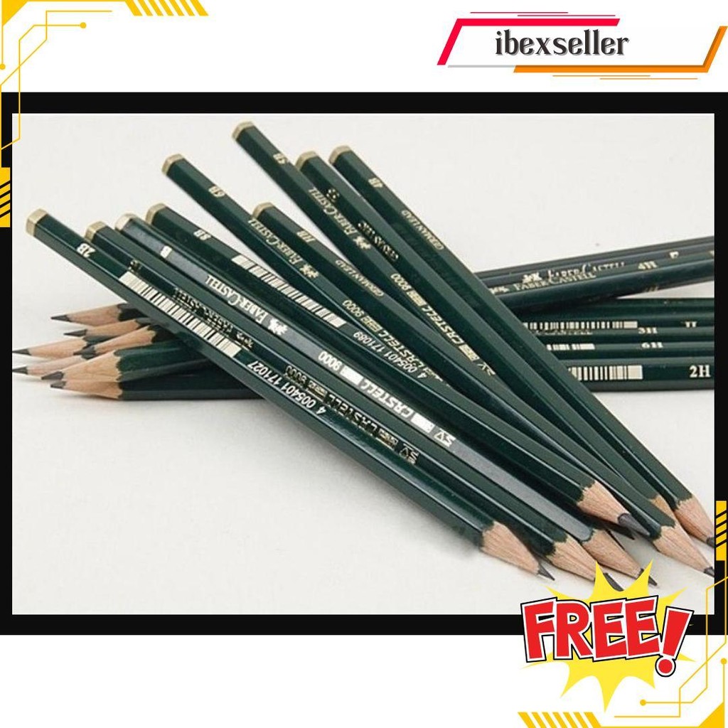 

Faber Castell Graphite Pencil 9000 / Pensil Lukis Faber Castell Termurah Banget
